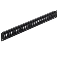 DELOCK Patch panel 19", 24 Keystone porta